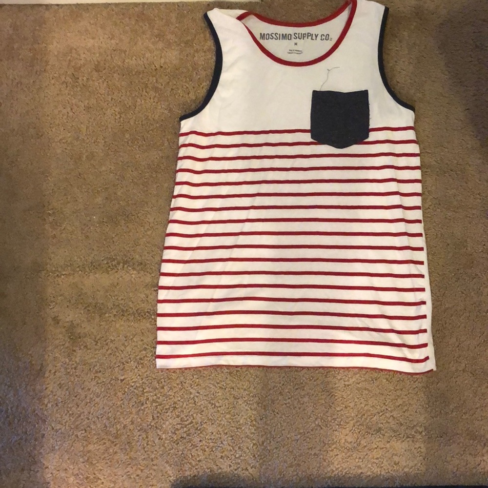 Red white and blue tank top